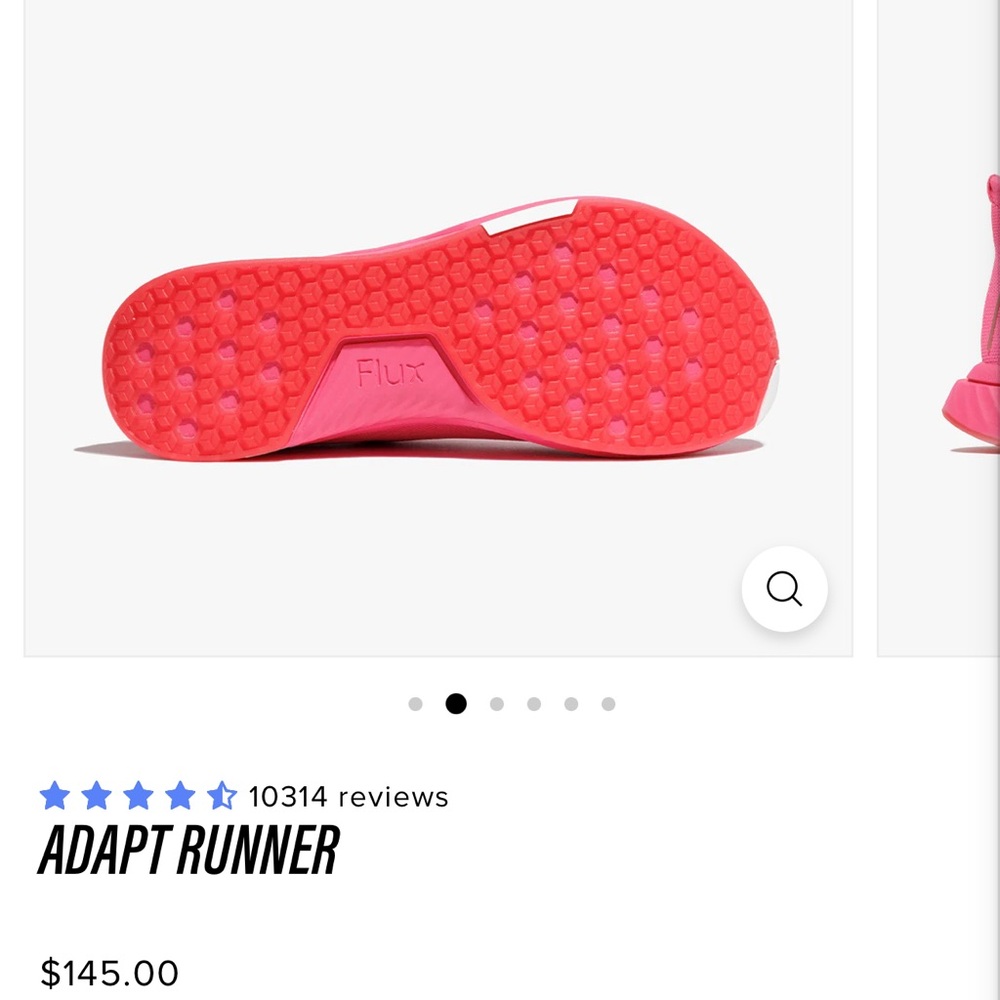 Flux Bright Pink Adapt Runner Shoes - Picture 3 of 3